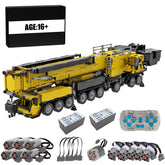 7778Pcs MOC Small Particles V3.0 1:20 2.4G RC Mobile LTM1750-9.1 All-terrain Crane Building Blocks Construction Vehicle Model